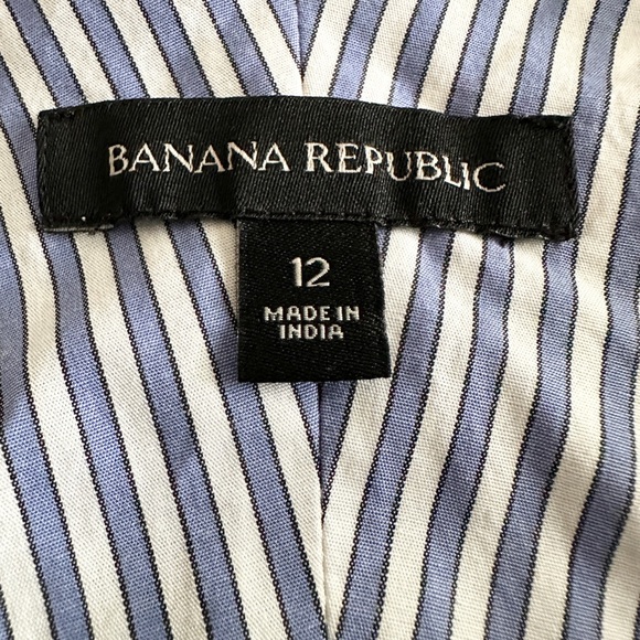 Banana Republic Navy and White Striped Sleeveless Top - Picture 7 of 8